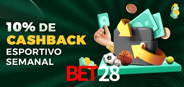 10% de bônus de cashback na Bet28
